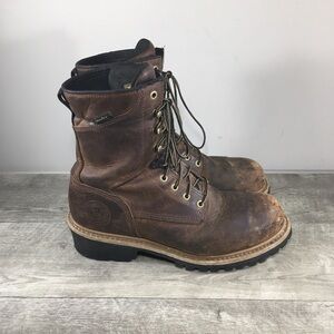 Mens Red Wing Shoes 83834 Mesabi Logger Waterproof Leather Steel Toe Boots 10